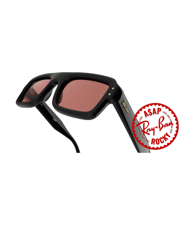A$AP Rocky x Ray-Ban Flacko Puffer - Black Frame/Violet Lens