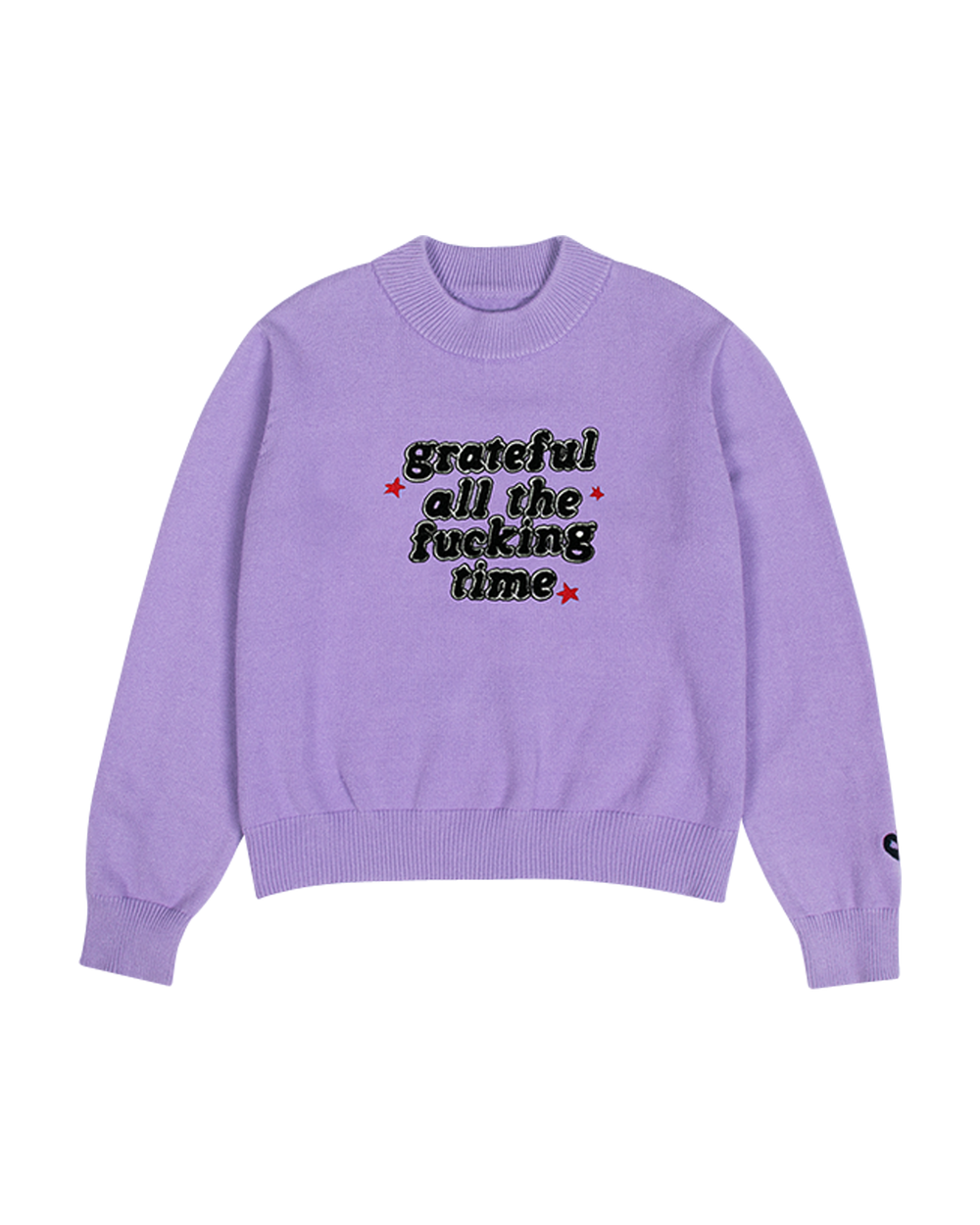 grateful all the fucking time knit sweater
