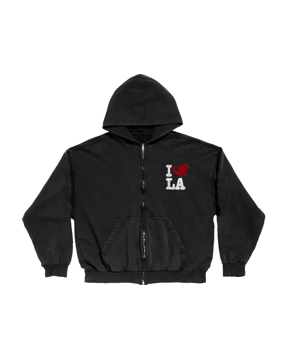i’m so obsessed with LA zip-hoodie