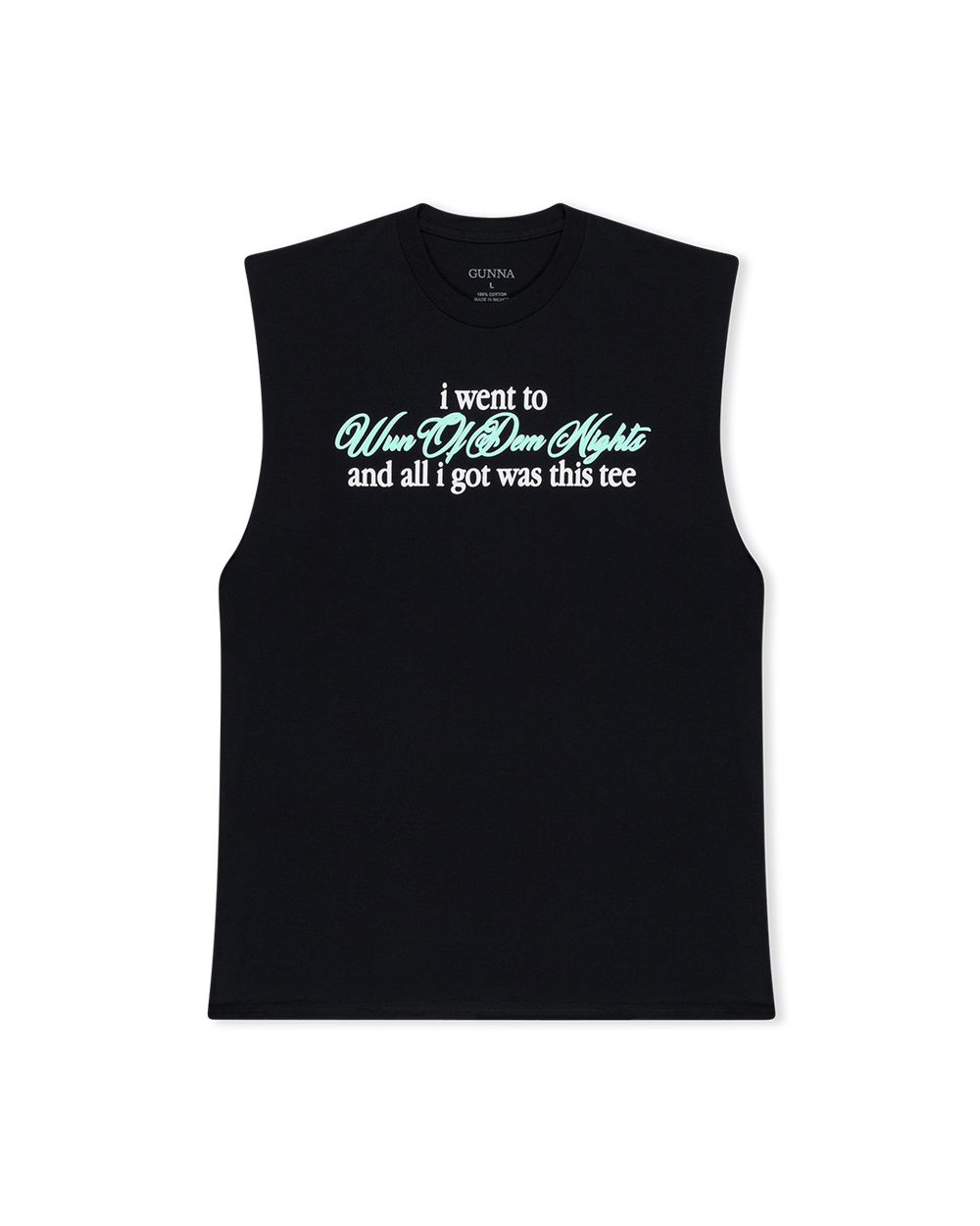 WUN OF DEM NIGHTS SOUVENIR SLEEVELESS TEE