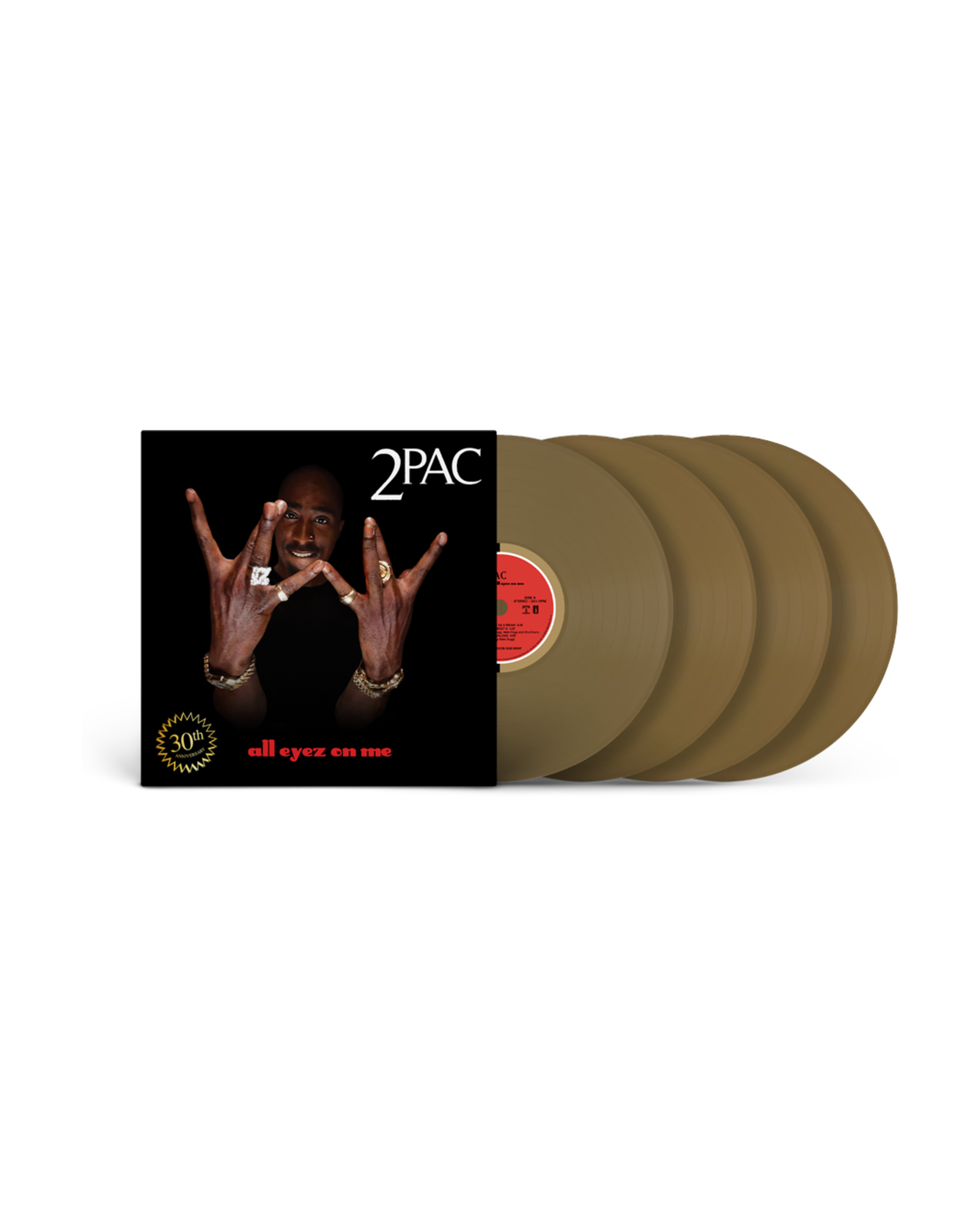 All Eyez On Me 30th Anniversary Edition 4LP 30週年紀念版 金色彩膠